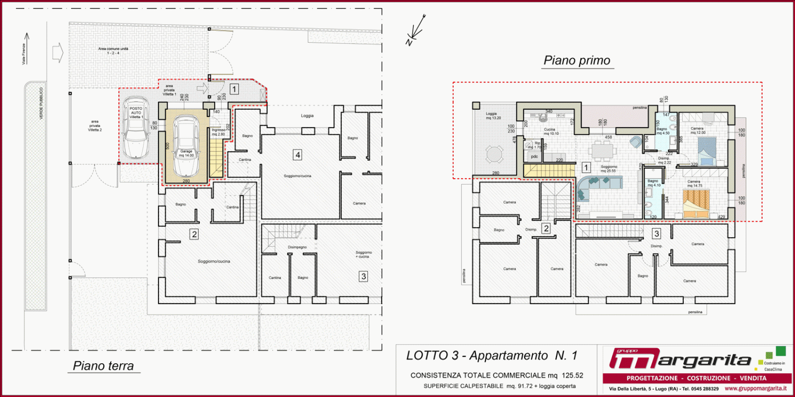 LOTTO 3 - App 1, CASTEL BOLOGNESE - Via Lughese, RA, Italia, 2 Stanze da Letto Stanze da Letto, ,2 BathroomsBathrooms,Appartamento,in Vendita,LOTTO 3 - App 1,1131