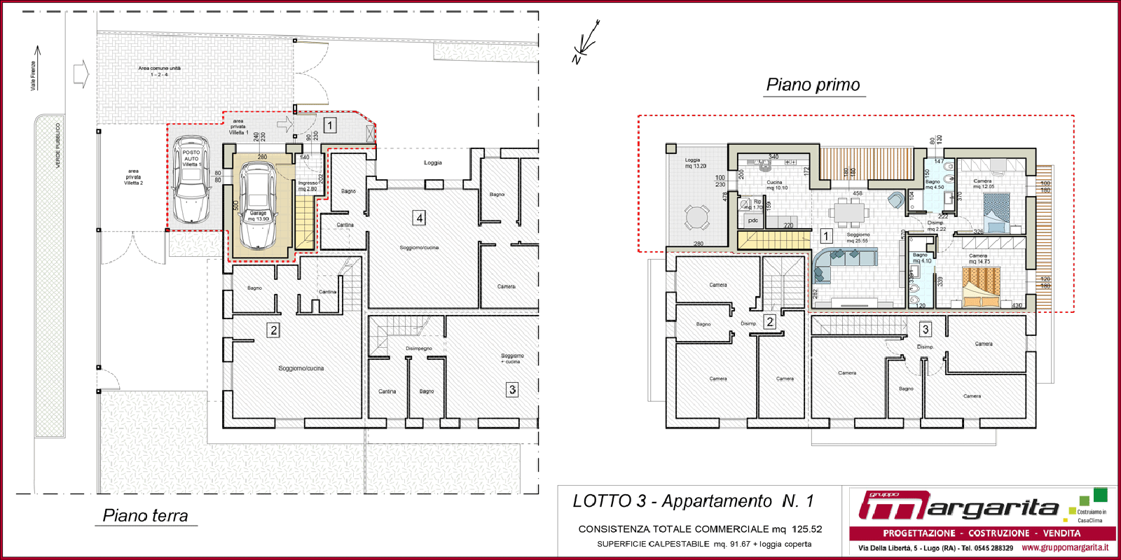 LOTTO 3 - App 1, CASTEL BOLOGNESE - Via Lughese, RA, Italia, 2 Stanze da Letto Stanze da Letto, ,2 BathroomsBathrooms,Appartamento,in Vendita,LOTTO 3 - App 1,1131