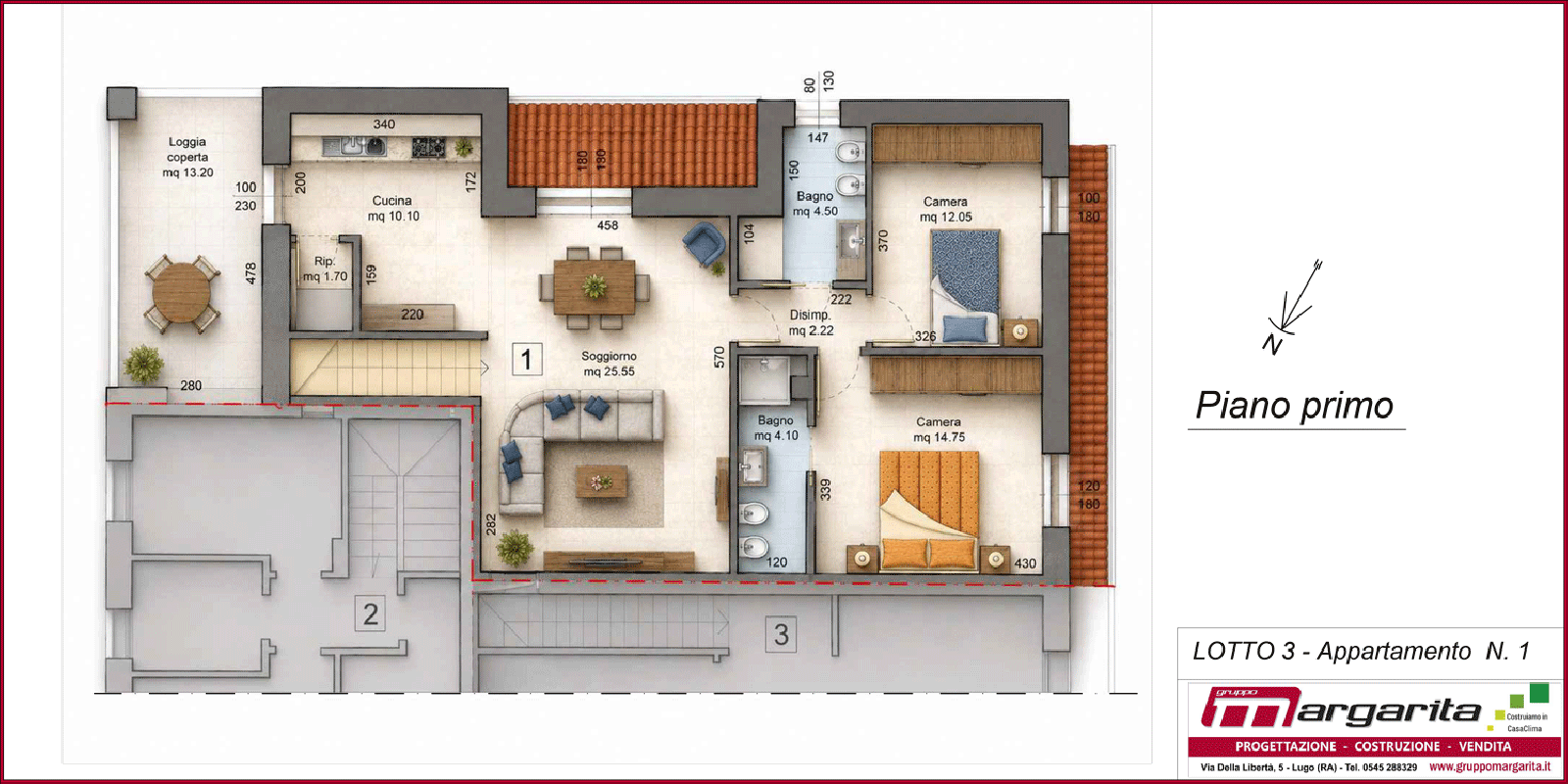 LOTTO 3 - App 1, CASTEL BOLOGNESE - Via Lughese, RA, Italia, 2 Stanze da Letto Stanze da Letto, ,2 BathroomsBathrooms,Appartamento,in Vendita,LOTTO 3 - App 1,1131