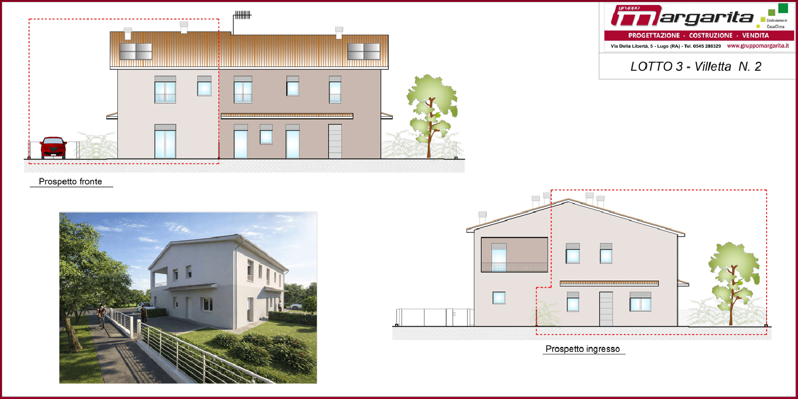 LOTTO 3 - villetta 2, CASTEL BOLOGNESE - Via Lughese, RA, Italia, 3 Stanze da Letto Stanze da Letto, ,2 BathroomsBathrooms,Villa,in Vendita,LOTTO 3 - villetta 2,1132