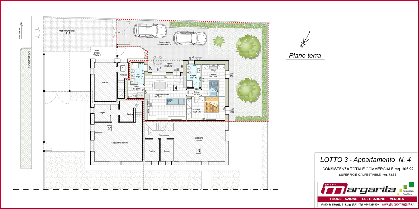 LOTTO 3 - Appartamento 4, CASTEL BOLOGNESE - Via Lughese, RA, Italia, 2 Stanze da Letto Stanze da Letto, ,2 BathroomsBathrooms,Appartamento,in Vendita,LOTTO 3 - Appartamento 4,1133