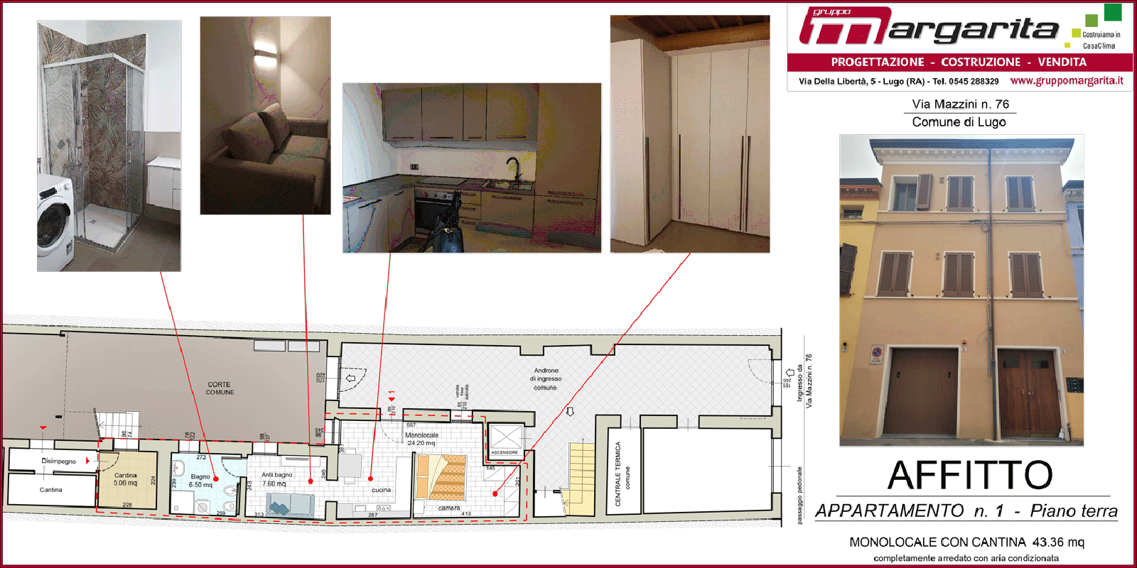 AFFITTO Via Mazzini 76, LUGO, RAVENNA, Italia, 1 Camera da Letto Stanze da Letto, ,1 BagnoBathrooms,Appartamento,in Affitto,AFFITTO Via Mazzini 76,1137