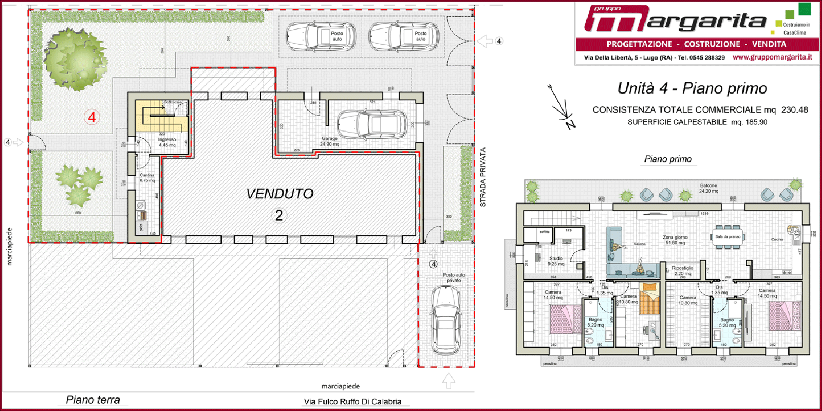 Via Fulco Ruffo di Calabria, UNITA' 04 - LUGO, Italia, 5 Stanze da Letto Stanze da Letto, ,2 BathroomsBathrooms,Appartamento,in Vendita,Via Fulco Ruffo di Calabria,1147